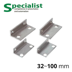 Монтажні ніжки типу SC-6431-LB для пневмоциліндрів ISO 15552