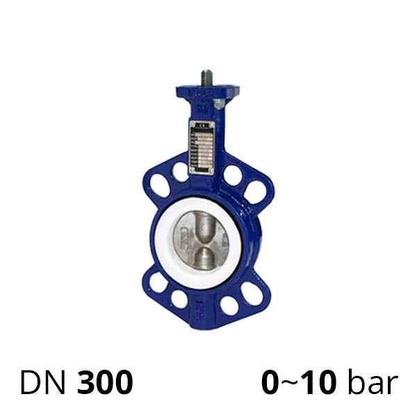 Дискова поворотна засувка ДУ 300 нержавіюча міжфланцева розбірна серії SCBF-D674