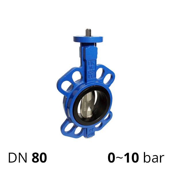 Дискова поворотна засувка ДУ 80 нержавіюча міжфланцева розбірна серії SCBF-D674