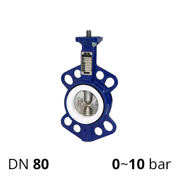 Дискова поворотна засувка ДУ 80 нержавіюча міжфланцева розбірна серії SCBF-D674