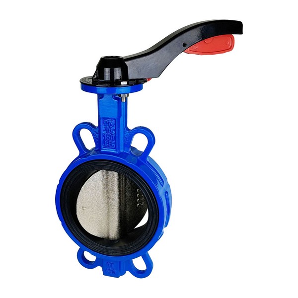 Дискова поворотна засувка ДУ 200 чавунна міжфланцева нерозбірна з рукояткою серії SCBF-D673