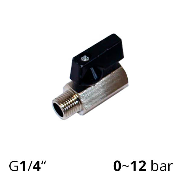 Різьбові мініатюрні кульові крани серії SCBV-Q201 з рукояткою