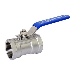 Кульовий кран муфтовий 1/2″ сталевий нержавіючий ДУ15 з рукояткою SCBV-Q601-16FA-15