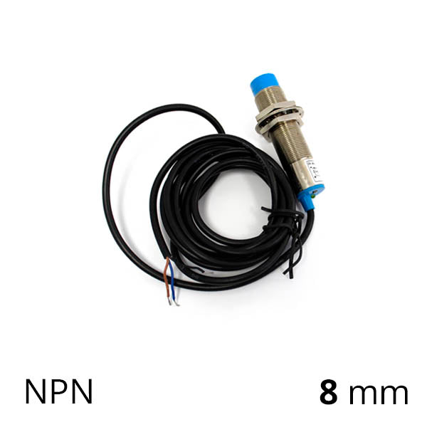 Индуктивный датчик, NPN NO, M18 мм, 8 мм, IP66