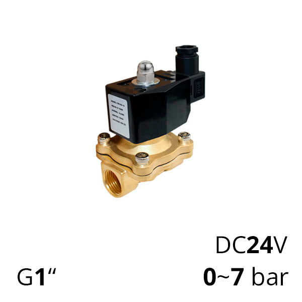 Электромагнитный клапан 2/2 нормально закрытый с резьбой G 1” (дюймовая) серии SV-ZS-ES-22NC-25