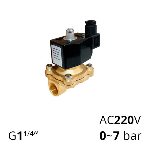 Електромагнітні клапани 2/2 нормально закриті з різьбою G 1¼” серії SV-ZS-ES-22NC-35
