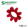 Фото Пружна зірка для муфти Ø63 (SCC-ZA-10-Rubber Coupling)