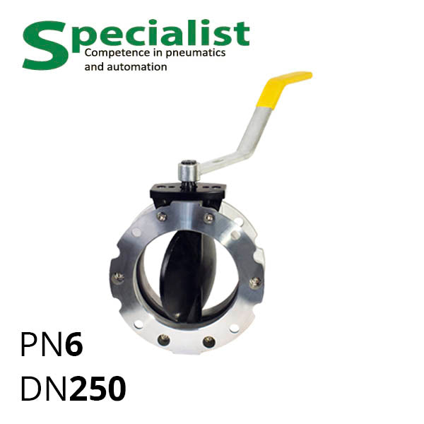 Засувка з рукояткою для сипучих матеріалів DN250 (SCBF-BV2-6JA-250-H)