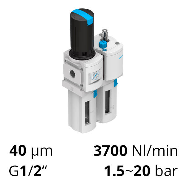 Комбінований блок підготовки повітря Festo MSB6-1/2-FRC5:J1M1