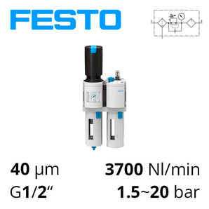 Комбінований блок підготовки повітря Festo MSB6-1/2-FRC5:J1M1