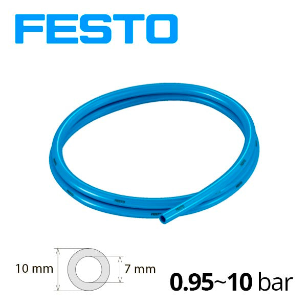 Пластиковая трубка Festo 10 мм/7 мм - PUN-10X1,5-BL