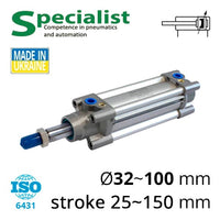Пневматичні циліндри серія SC-CPI "мікі маус" по стандарту ISO 15552 (раніше ISO 6431)