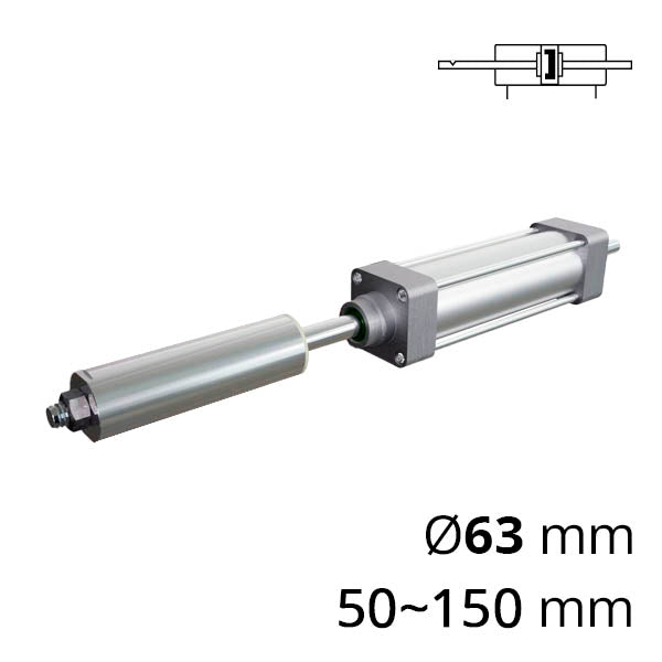 Пневмоциліндри з регулюванням ходу ISO 6431/15552 серії SC-DNGJ