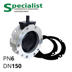 Засувка для сипучих матеріалів DN150 (SCBF-BV2-6JA-150)