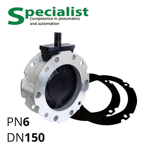 Засувка для сипучих матеріалів DN150 (SCBF-BV2-6JA-150)