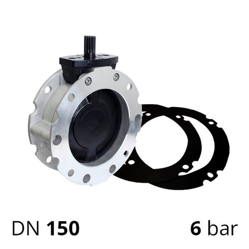 Задвижка для сыпучих материалов DN150 (SCBF-BV2-6JA-150)