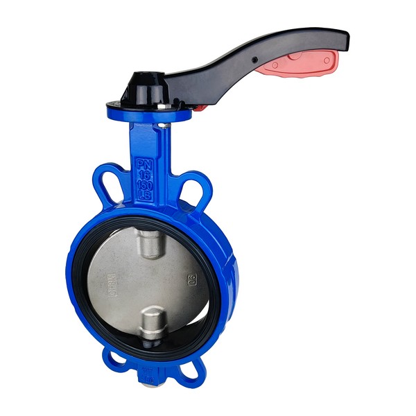 Дисковая поворотная задвижка ДУ 150 нержавеющая межфланцевая разборная с рукояткой серии SCBF-D674