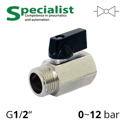 Кран кульовий 1/2″ вн. - зовн. різьбовий бронзовий (SCBV-Q201-16FB-15-SF)