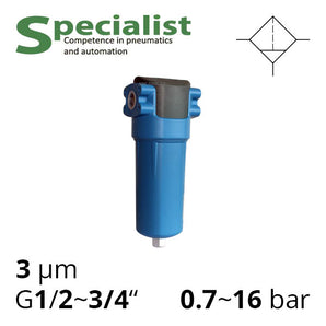 Магистральный фильтр-сепаратор SCC-MF-W для сжатого воздуха после компрессора.
