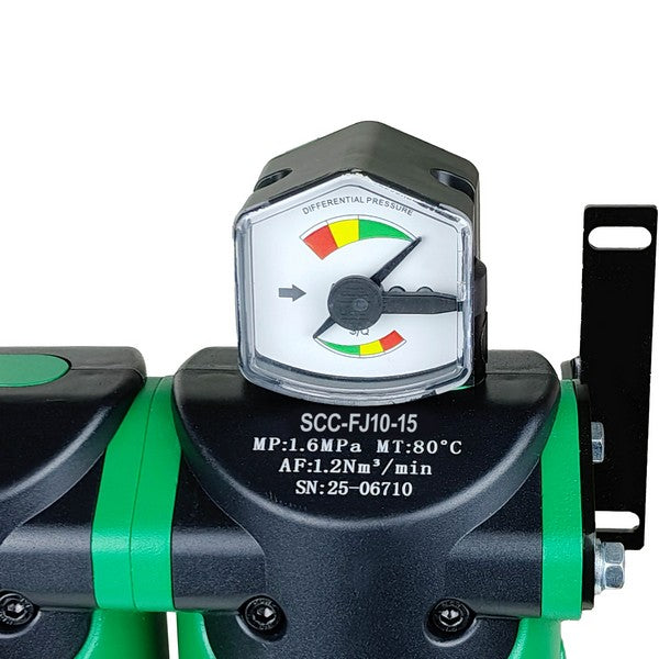 Блок підготовки повітря для компресора ½″ на 1.2 м²/хв очищення 0.01 мкм