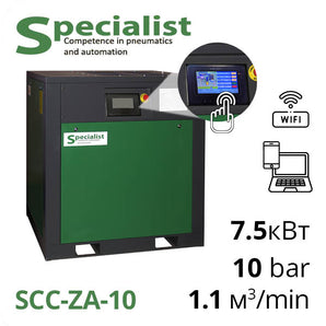 Винтовой компрессор 7.5 кВт 1000 л/мин серии SCC-ZA-10
