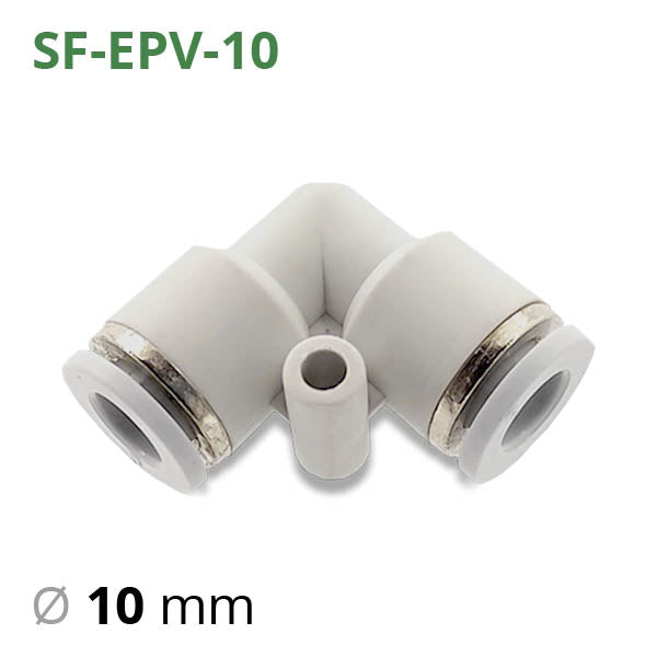Пластиковий цанговий фітинг серії SF-EPV цанговий кутовий з'єднувач для трубок 4~16 мм