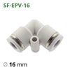 Фото Пластиковый фитинг серии SF-EPV цанговый угловой соединитель для трубок 4~16 мм