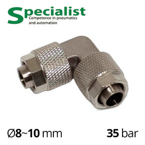 Фитинг с накидными гайками SF-NPV угловой соединитель для трубок