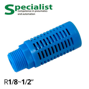 Пневмоглушник зовнішня різьба R1/8~1/2" пластиковий SF-PSL