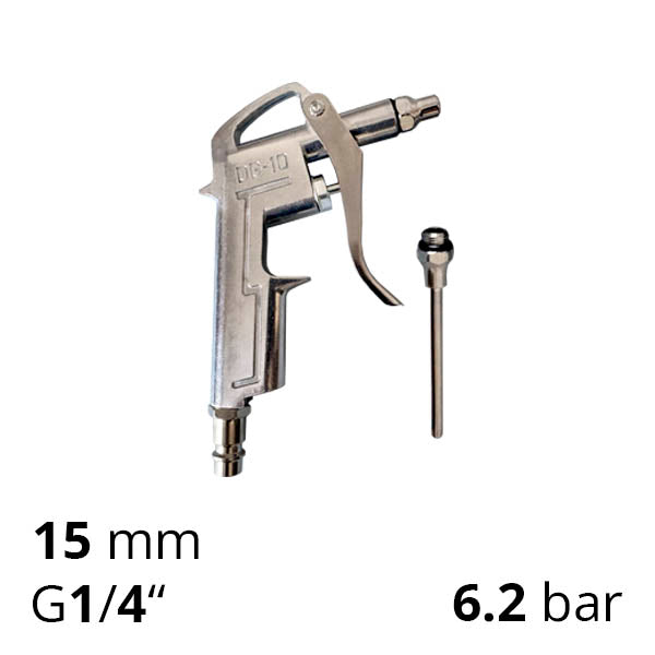 Продувний пістолет 15 мм з насадкою (довге сопло 80 мм)
