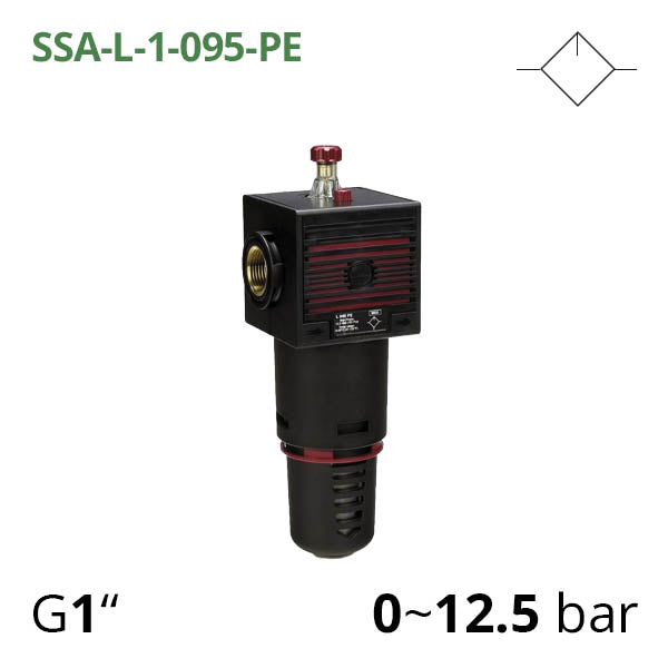 SSA-L-1-095-PE - Лубрикатор G1&quot;, 0-12.5 бар, витрата повітря 200 мл/хв AIRCOMP