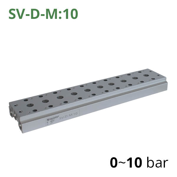 Плита для монтажа пневмораспределителей серий SV-C, SV-D, SV-E, SV-EL, SV-XY