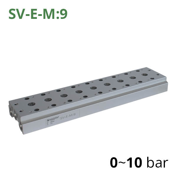Плита для монтажа пневмораспределителей серий SV-C, SV-D, SV-E, SV-EL, SV-XY