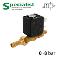 Электромагнитный углекислотный клапан ДУ 2.2 мм для сварочных полуавтоматов, SV-WZ-ES-22NC-2.2-A