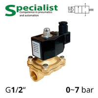 Электромагнитный клапан 2/2 нормально закрытый с резьбой G ½″ серии SV-ZS11-ES-22NC-15