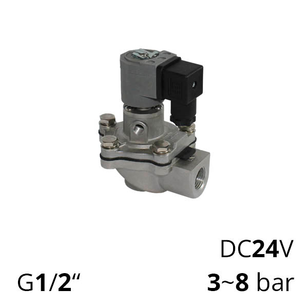 Імпульсний клапан електромагнітний 1/2″ для фільтрів SV-RMZ-ES-22NC-15