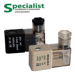 Електромагнітна котушка 220в, 24в, 12в IP65 серії SV-COIL для пневморозподільників