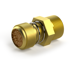 SF-BESLD series bronze pneumatic silencer with adjustable choke