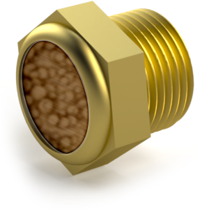 Bronze pneumatic muffler of the SF-BSLM series