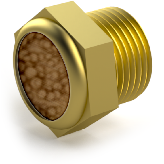 Bronze pneumatic muffler of the SF-BSLM series