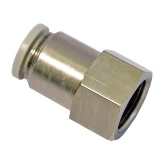Collet fitting straight SF-EPCF for tube, with internal thread at the entrance