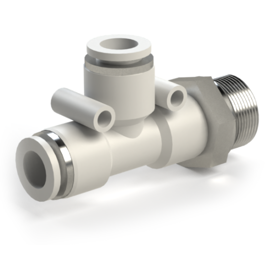 SF-EPD tee collet for tube 4~12mm with external thread G1/8