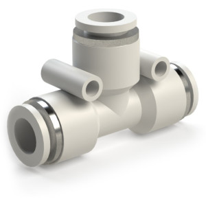 SF-EPE series plastic collet fitting tee T-shaped