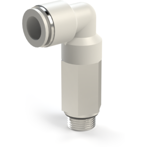 SF-EPLL series plastic collet fitting angle connector with external thread