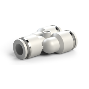 Plastic collet fitting SF-EPY tee Y-shaped
