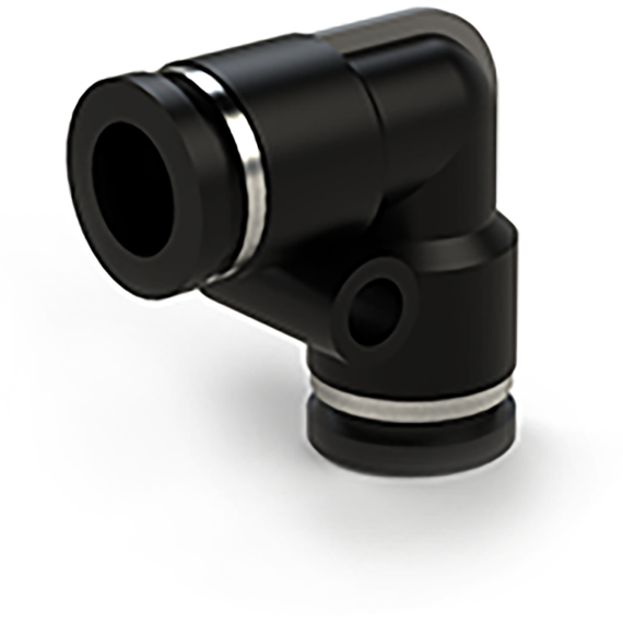 Corner pneumatic fitting with collet SF-IPV