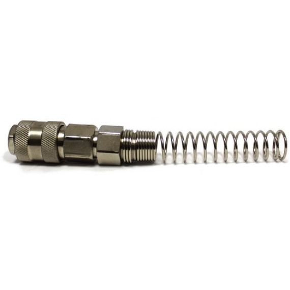 Coupling ″mother″ of the SF-KS-F series with a protective spring