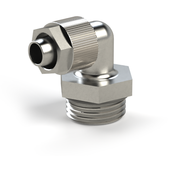 Metal fitting with union nut SF-NPL angle fitting