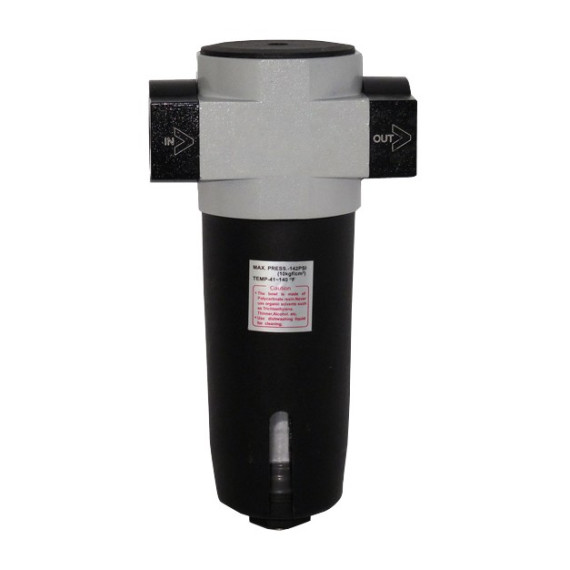 Compressed air filter 1″ 25 μm, 10 bar, 8100 l/min (SA-FU60-25)