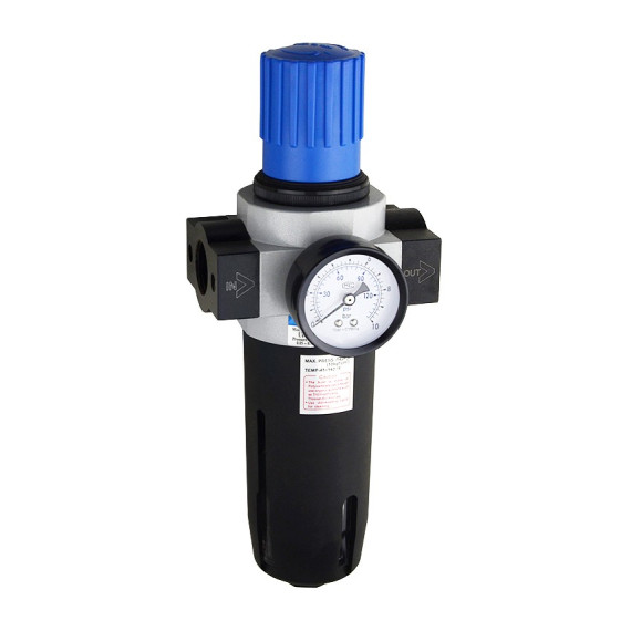 Air filter regulators 1850-8100 l/min, 1/4″~1″, 25 µm (SA-WU) with pressure gauge